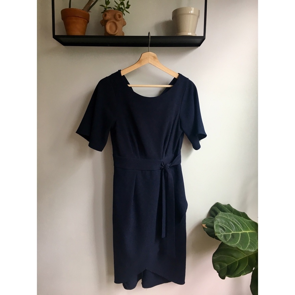 ASOS Tie Front Dress with Kimono Sleeve